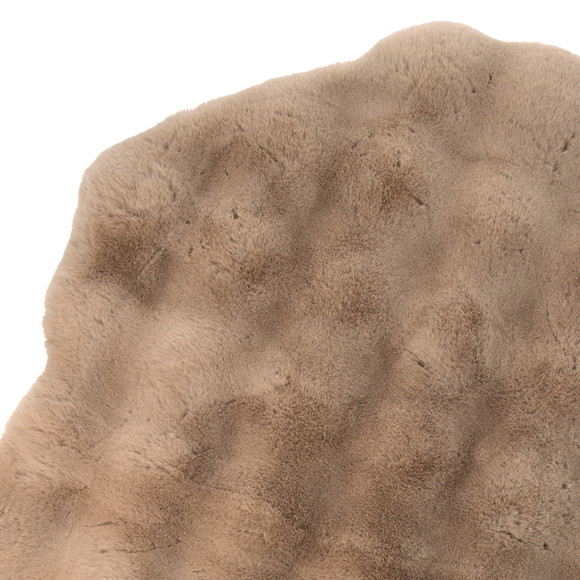 Vloerkleed van imitatiebont met textuur