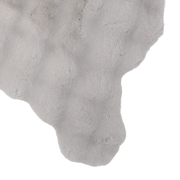 Vloerkleed van imitatiebont met textuur