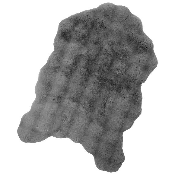 Vloerkleed van imitatiebont met textuur