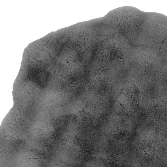 Vloerkleed van imitatiebont met textuur