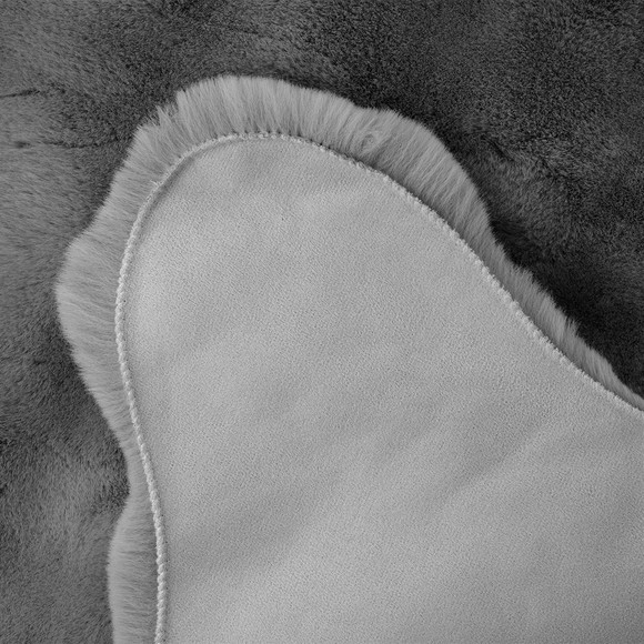 Vloerkleed van imitatiebont met textuur