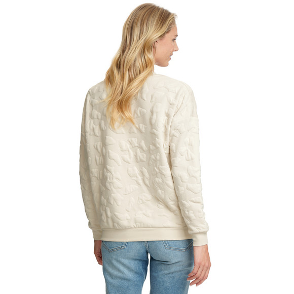 Dames-sweatshirt met textuur