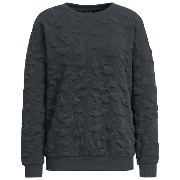 Dames-sweatshirt met textuur