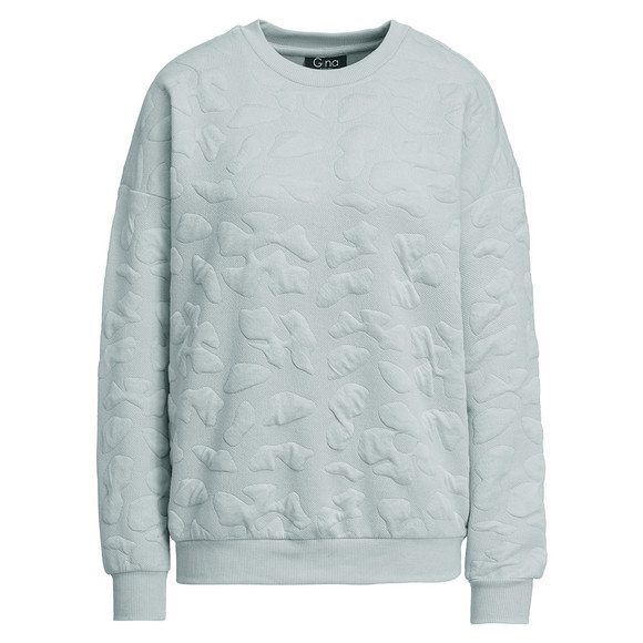 Dames-sweatshirt met textuur