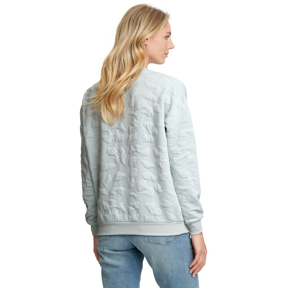 Dames-sweatshirt met textuur
