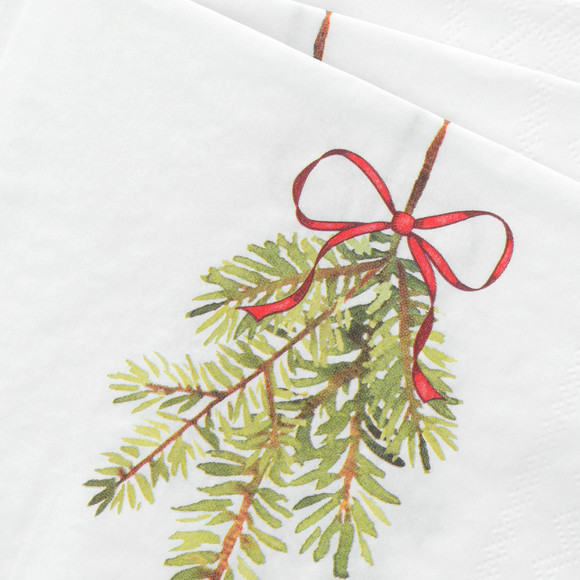 20 Servietten im weihnachtlichen Design