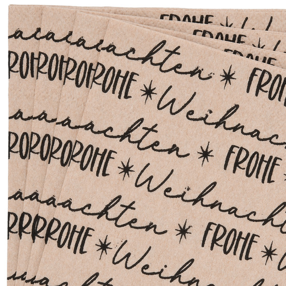 20 Servietten im weihnachtlichen Design