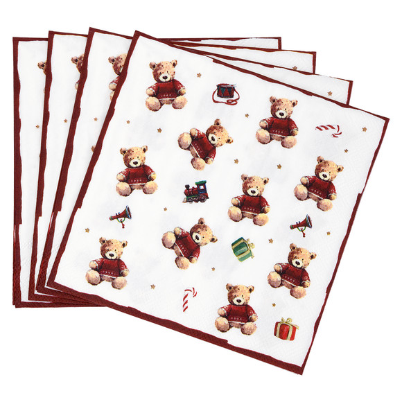 20 Servietten im weihnachtlichen Design