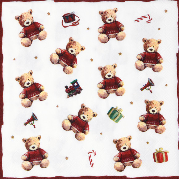 20 Servietten im weihnachtlichen Design