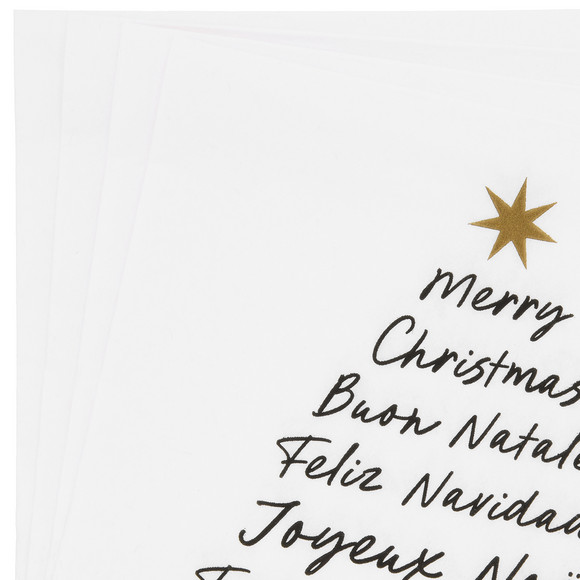 20 Servietten im weihnachtlichen Design