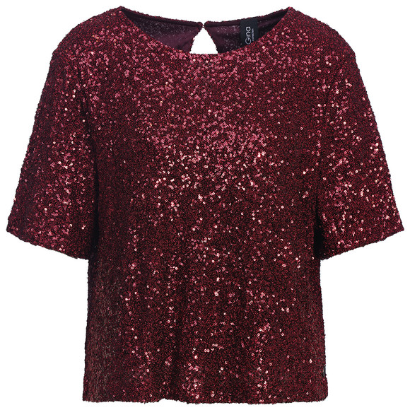 Damen Shirt mit glitzernden Pailletten
