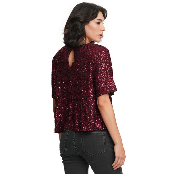 Damen Shirt mit glitzernden Pailletten