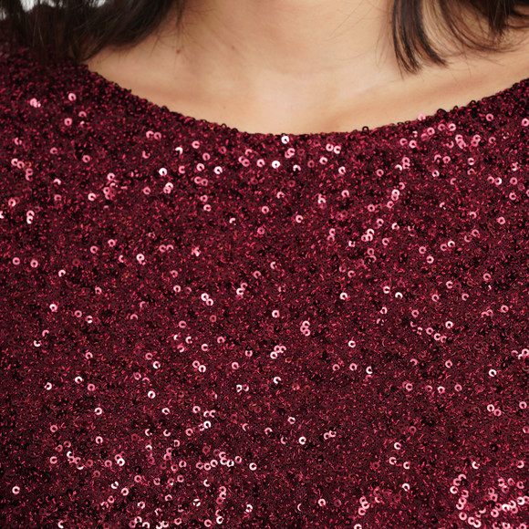 Damen Shirt mit glitzernden Pailletten