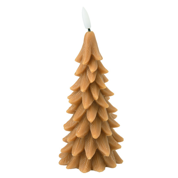 Kleine LED-Kerze in Tannenbaum-Optik