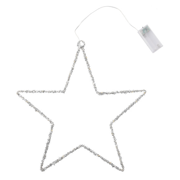 LED-ster in glitterlook