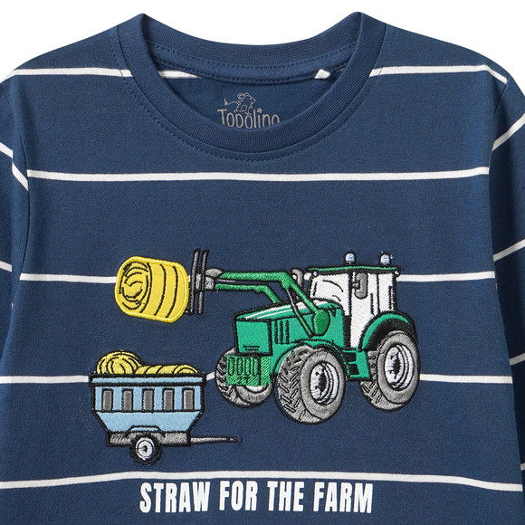 Jungen Langarmshirt mit Trecker-Motiv