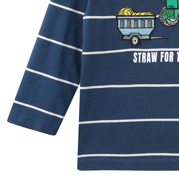 Jungen Langarmshirt mit Trecker-Motiv