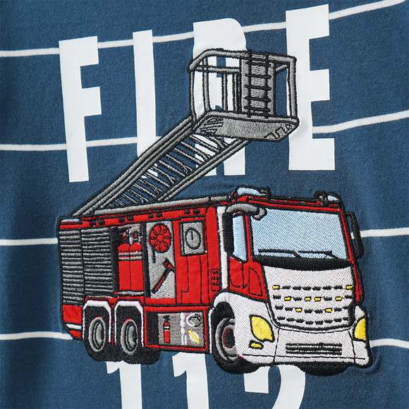 Jungen Langarmshirt mit Feuerwehr-Motiv