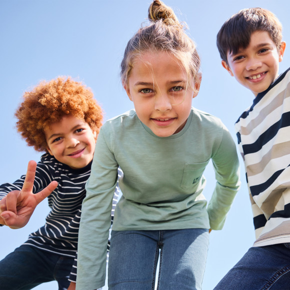 Jungen Langarmshirt aus Bio-Baumwolle