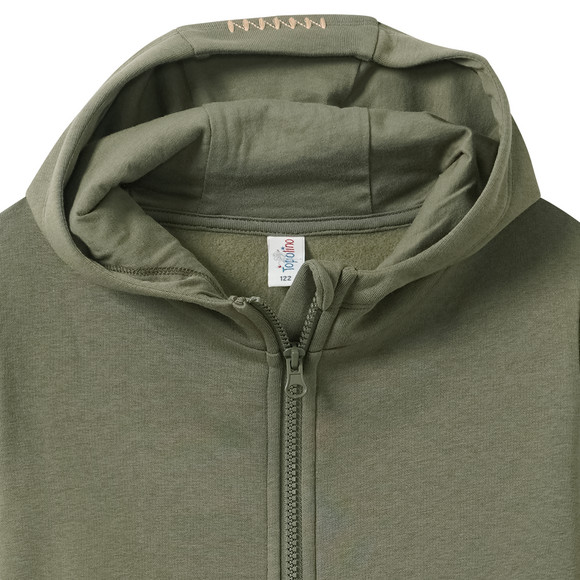 Sweaterjas voor jongens met siernaden