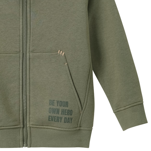 Sweaterjas voor jongens met siernaden