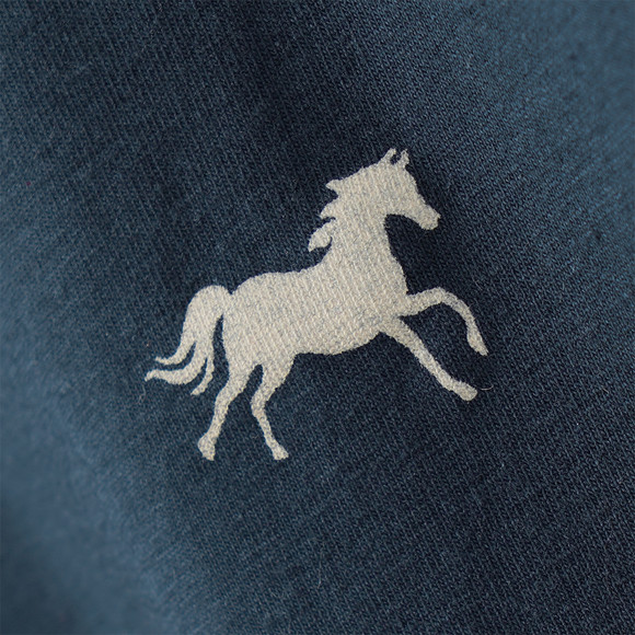 Mädchen Langarmshirt mit Pferde-Prints