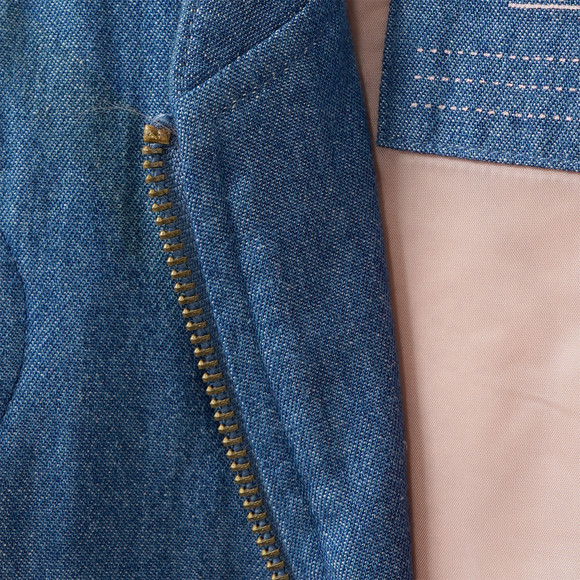 Mädchen Steppjacke im Denim-Look