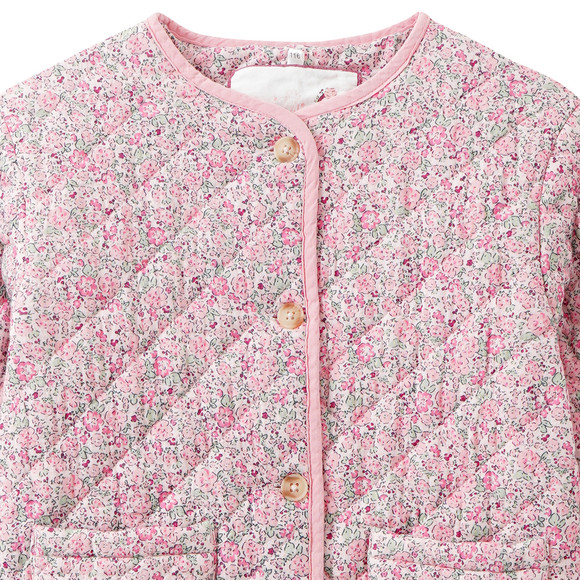 Meisjesjack met bloemenprint