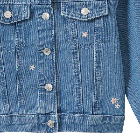 Mädchen Jeansjacke mit Applikationen