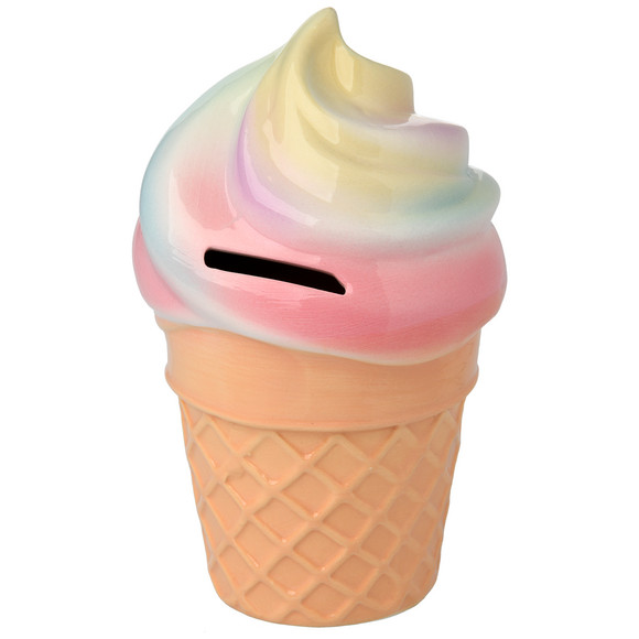 Spaarpot in de vorm van een ijsje