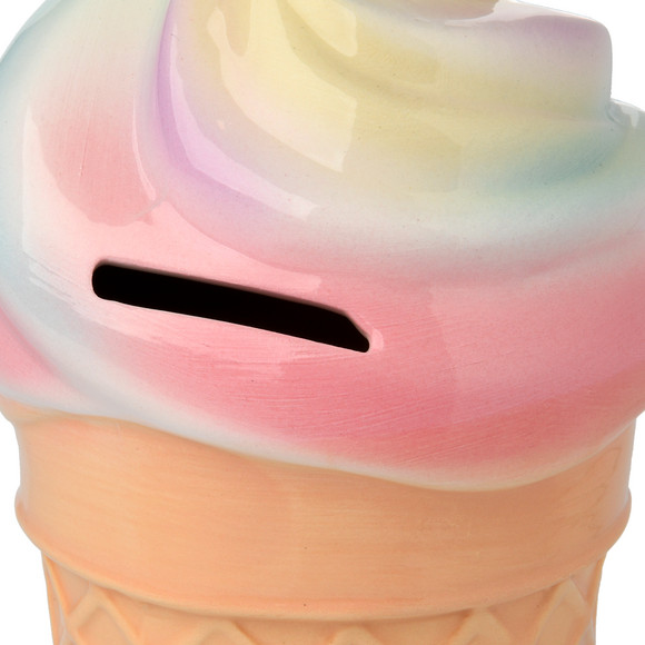 Spaarpot in de vorm van een ijsje