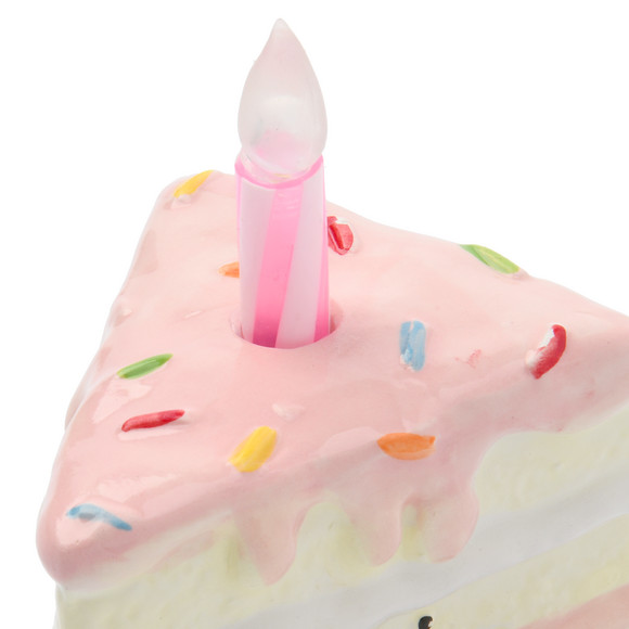 Geburtstagsdeko mit LED-Kerze Torte