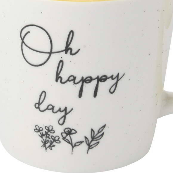 Tasse mit Herzhenkel und Schriftzug