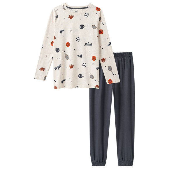Jungen Schlafanzug mit Sport-Motiven