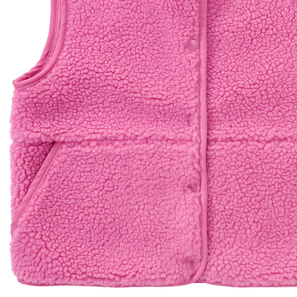Mädchen Weste aus Teddyplüsch