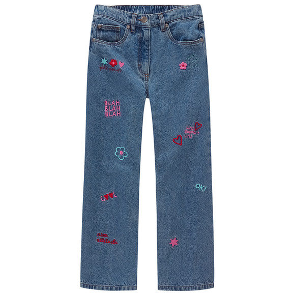 Mädchen Jeans mit Stickerei