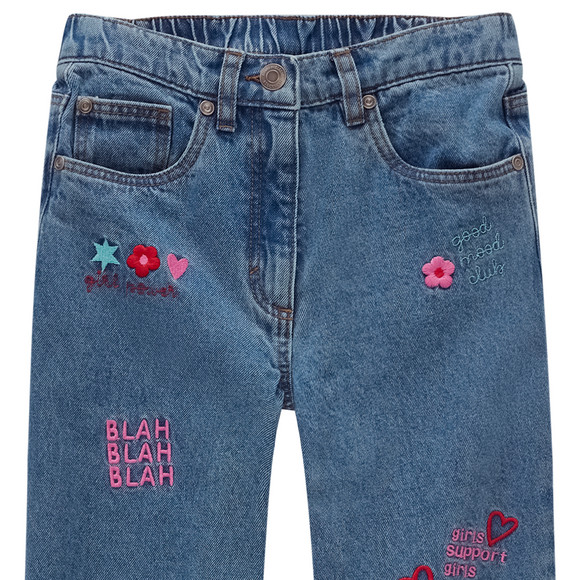 Mädchen Jeans mit Stickerei