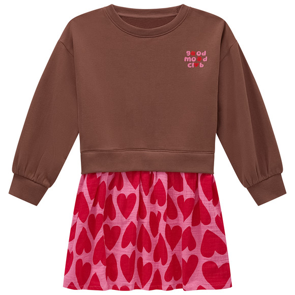 Mädchen Kleid mit angesetztem Rockteil