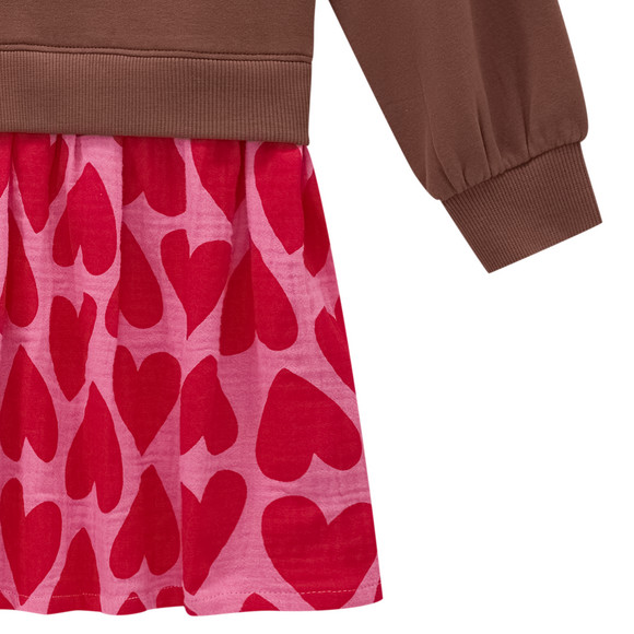 Mädchen Kleid mit angesetztem Rockteil