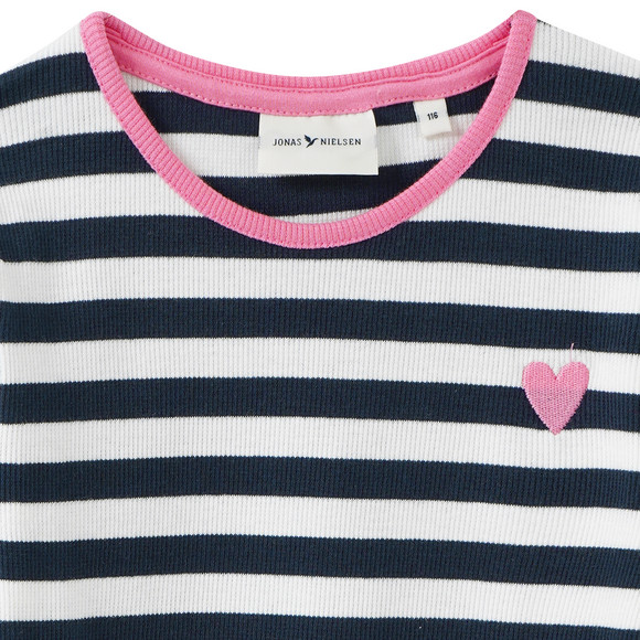 Mädchen Langarmshirt im Streifen-Look