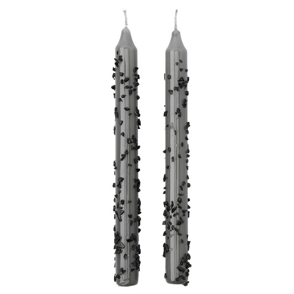 2 Stabkerzen im weihnachtlichen Design