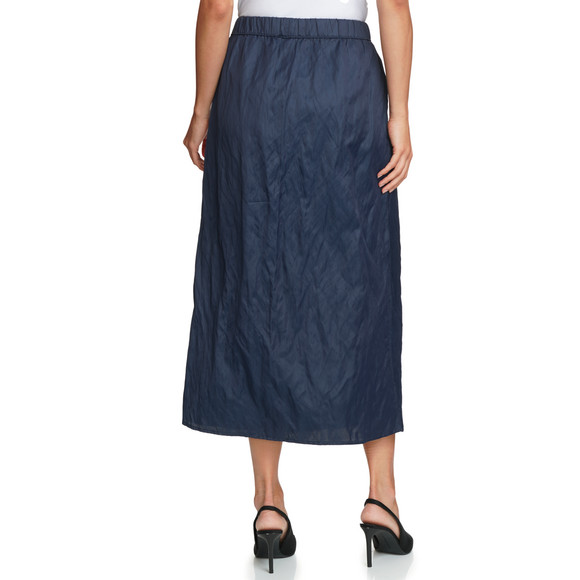 Damen Satinrock im Crinkle-Look