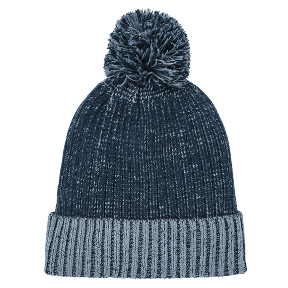 Jongensmuts in ribtricot lichtblauw / donkerblauw