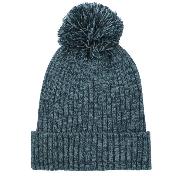 Jongensmuts in ribtricot donker turkoois / donkerblauw