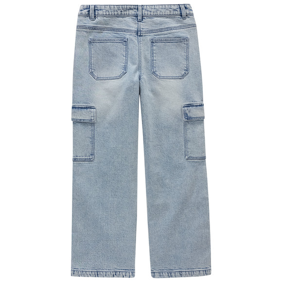 Mädchen Cargo-Jeans mit geradem Bein