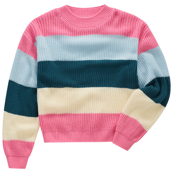 Mädchen Strickpullover gestreift