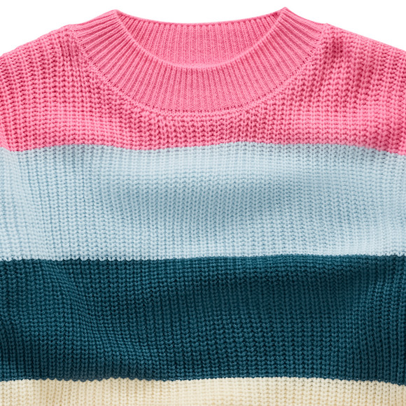 Mädchen Strickpullover gestreift