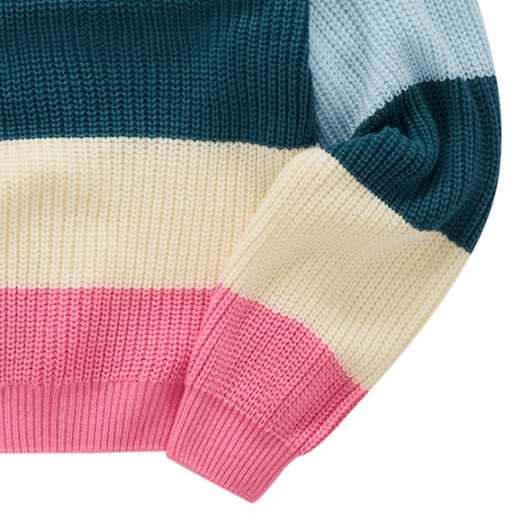 Mädchen Strickpullover gestreift