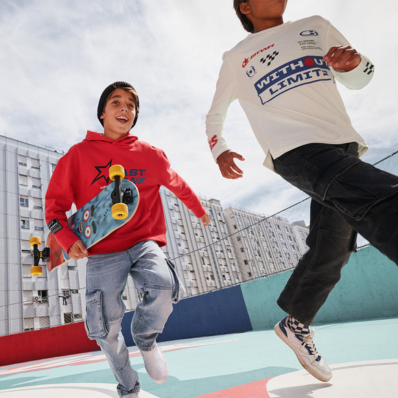 Jungen Hoodie mit Print