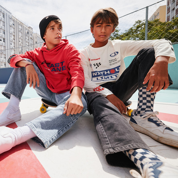 Jungen Langarmshirt mit Prints